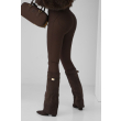 Legginsy antycellulitowe / Push Up / CHOCO /   S - M - L - XL